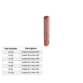 TWC Welding Torch Parts Contact Tip 14-23 14-35 14-45 14-116 Copper