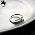 VAF Individual Design Parallel Stripes Simple Ring High Quality Stainless Steel Rings for Men Women