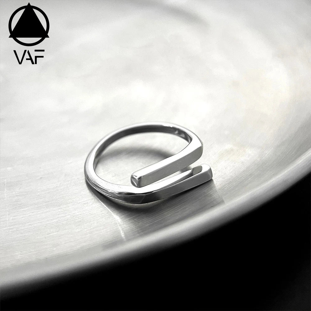 VAF Individual Design Parallel Stripes Simple Ring High Quality Stainless Steel Rings for Men Women