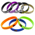 Factory Custom Logo Cheap Bracelets Festival Personalize Silicone Wristband Rubber Wrist Band Plastic Wristband