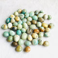 High Quality Natural Sky Blue Crystal Gravel Healing Caribbean Calcite Tumble Stone for Decoration
