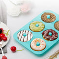 Online Hot Sale Non-stick 6 Cavity Silicone Donut Molds for Cake Cupcakes Cookies Bagels