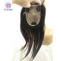 FURINA Hot Selling Human India Hair Toppers 8*12 Heat Shape 12 Inch Natural Color Silk Bse Topper Human Hair for Women