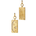 Classic Jewelry Star Moon Charm Cz Zircon square Pendant Necklace