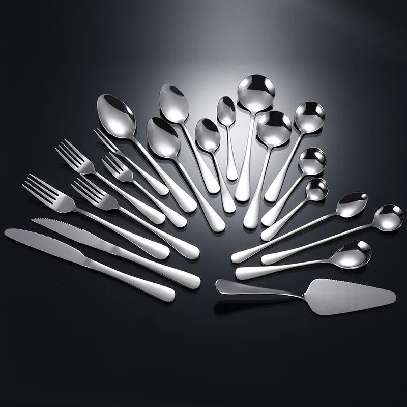 Best Silver Stanley Rogers Cutlery Stainless Steel Flatware Set Gold Service Wedding Serving Spoon Fork Bulk Order Min. 10 Pcs