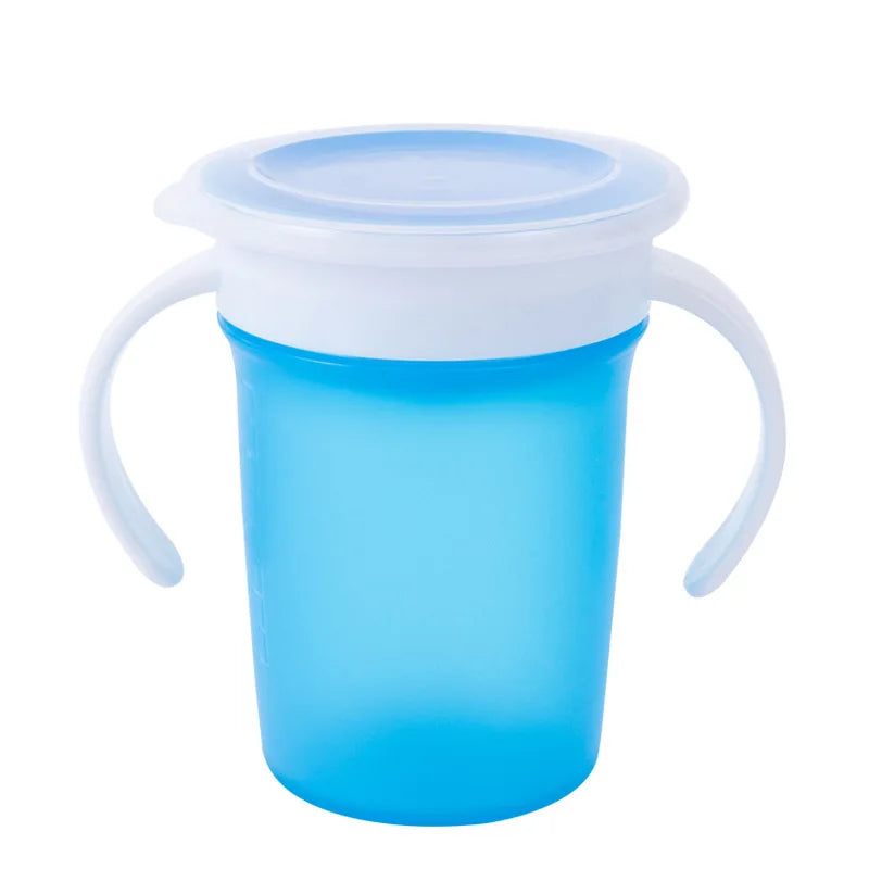 Custom Logo 220ml 360Â° Magic Cup Silicone Toddler Sippy Cup Children's Drinking Learning Cup Leak-Proof Training Cup for Babies