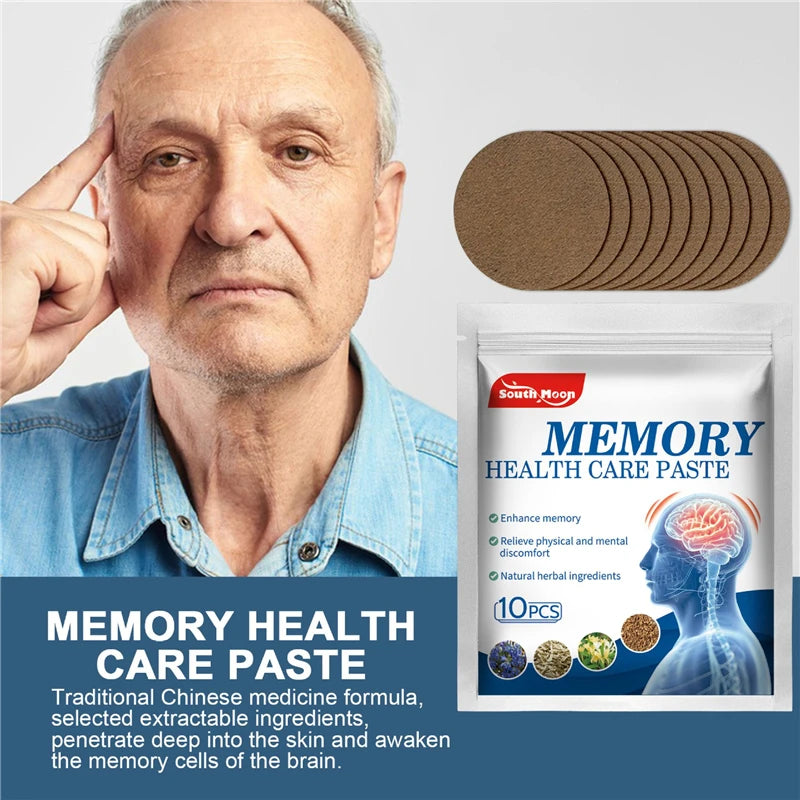 private label oem South Moon memory health care paste 10pcs non woven fabric memory enhancing stickers