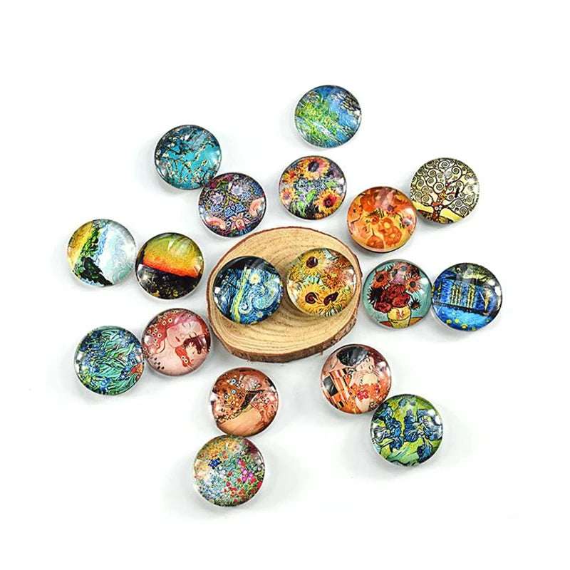 Souvenir 3d Fridge Magnets World Famous Painting Van Gogh Painting Picture Frame Starry Sky Sunflower Refrigerator Stickers Gift