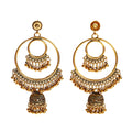 Vintage Gold Plated Zinc Alloy Bells Drop Earrings Women Children's Unisex Bohemia Ethnic Hinduism Dangle Environmental Friendly