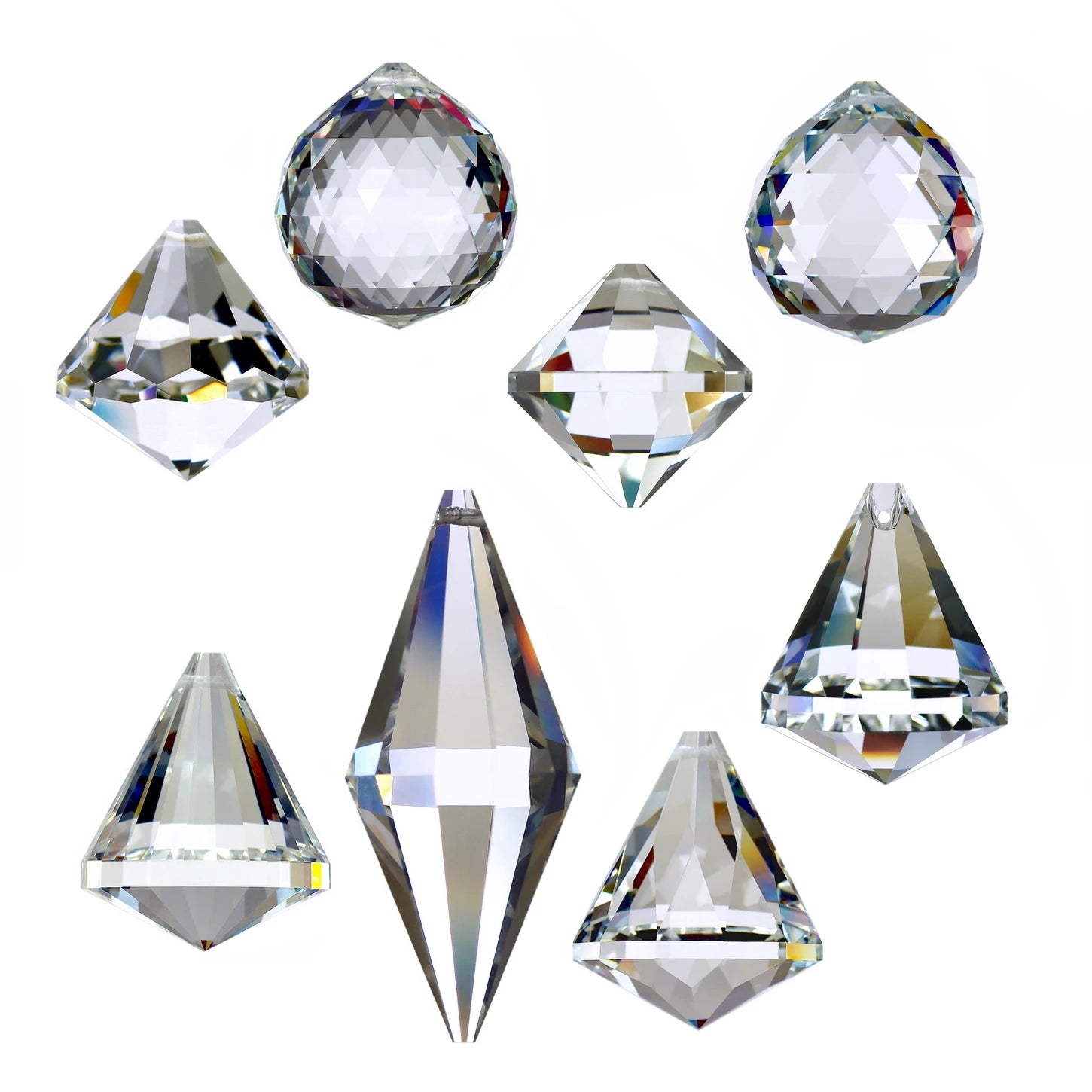 30 mm Chandelier Crystals Ball Prism Pendant Feng Shui Sun Catcher DIY Crafts Accessories GOLDENHAITAI