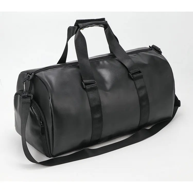 Custom Pu  with Shoe Storage Luggage Train Gym Duffel Waterproof Outdoor Travel Sport Messenger Shoulder Bag for Men Women