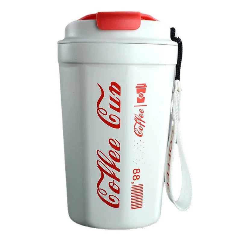FX Factory Hot Sale 316 Stainless Steel Coffee Cup Male and Female Students High-value Accompanying Tumbler Office Water Tumbler
