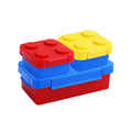 Children'S Salad Box Fun And Creative Blocks Design Bento Box Leak-proof Bento Lunch Box Container for Kids Back to School