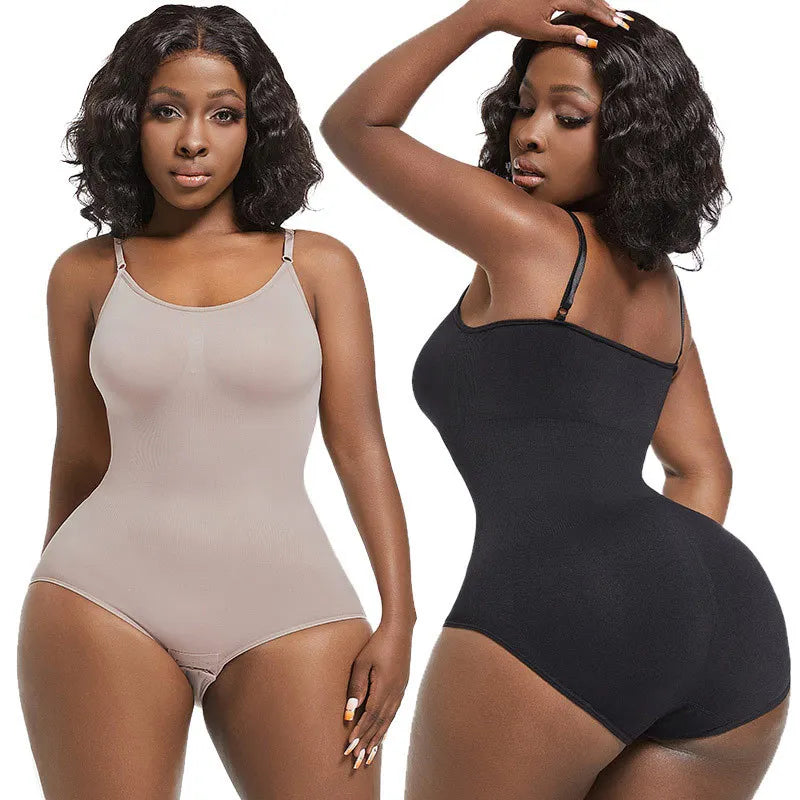 STST-C3026 Women's Skinny Solid Tight Belly One-piece Body Shaping Clothing European American Large-sized Waist Hip Lifting