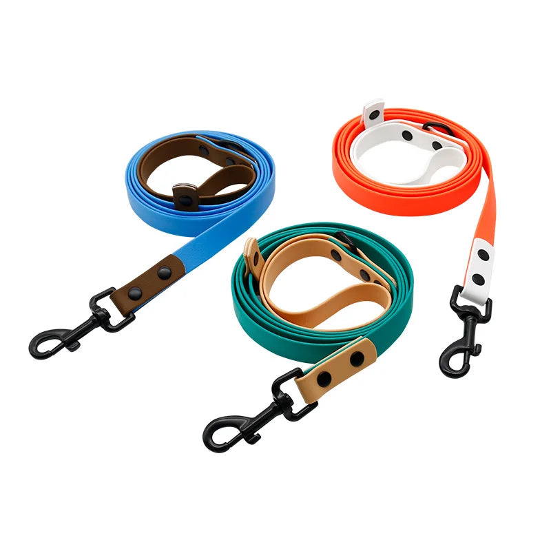 Customizable Size Colors Pvc Dog Leash Waterproof Nylon With Lights for Outdoor Playing and Beach Factory Directly
