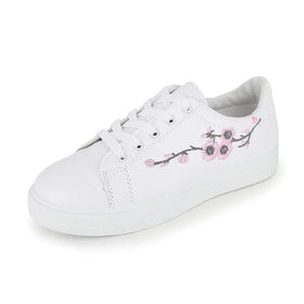 New Hot Selling 2 Color Cheap Price Embroidery Shoes and Sneakers for Women