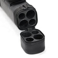 Classic Design Black Leather 2B2S 1/2 Billiard Pool Cue Case Bag 4 Holes Snooker Cue Rod Holder Case