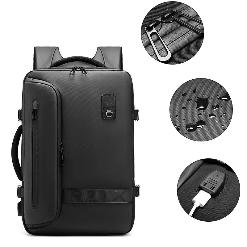 New Multifunctional Travel Laptop Backpack Men's Large Capacity Business Travel Bag Travel Backpack Bag with Luggage Straps