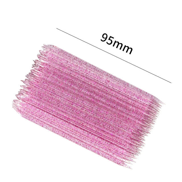 Reusable Crystal Stick Double End Nail Art Cuticle Pusher Cuticle Remover Tool Pedicure Care Nails Manicures Tools