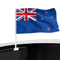 Factory Direct 12x18inches New Zealand Car Window Flag 100% Polyester Double-Side Custom Digital Printing