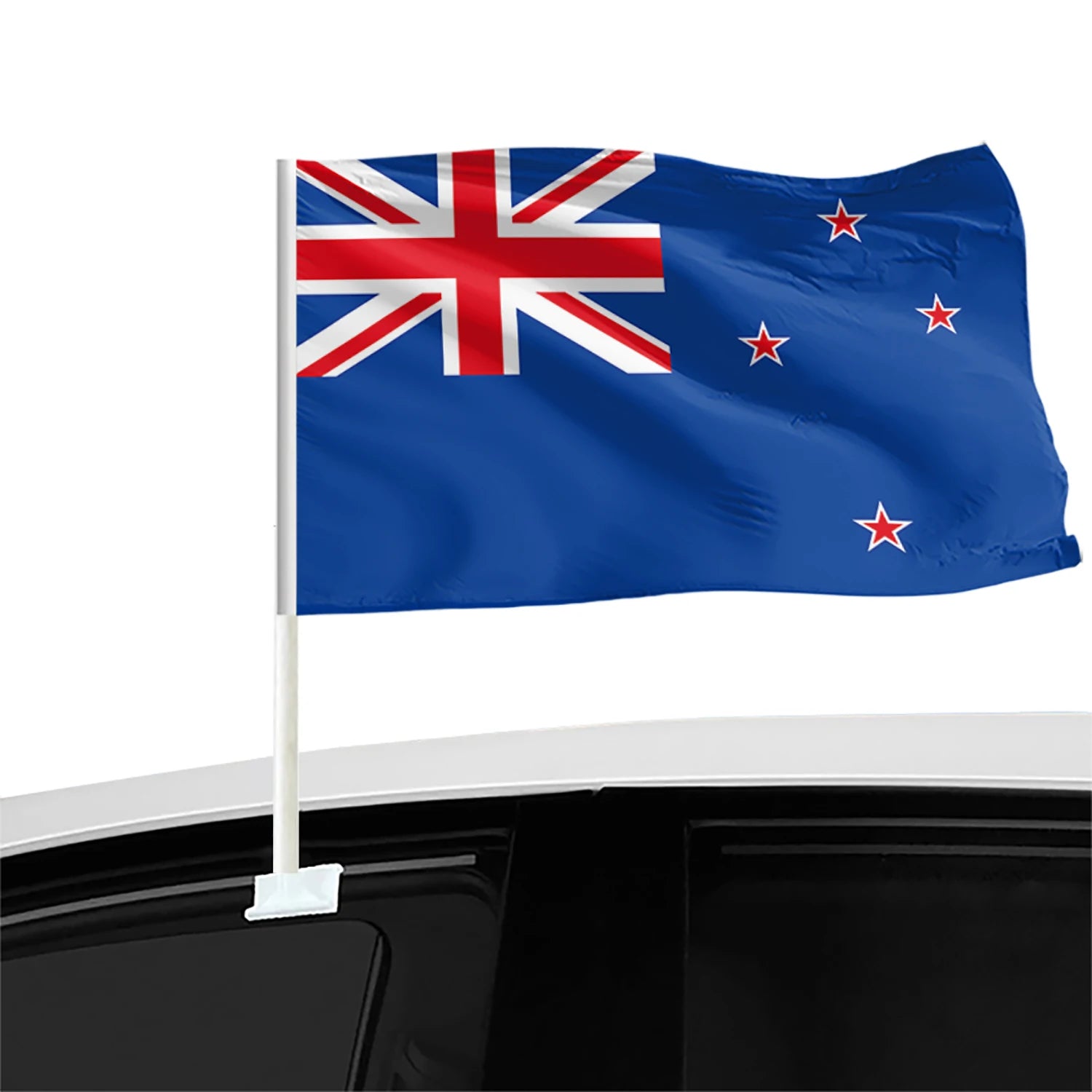 Factory Direct 12x18inches New Zealand Car Window Flag 100% Polyester Double-Side Custom Digital Printing