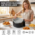 Wholesale BPA-free Air Fryer Silicone Pot Reusable Round Silicone Basket Heat Resistant Easy Cleaning Air Fryer Silicone Liners