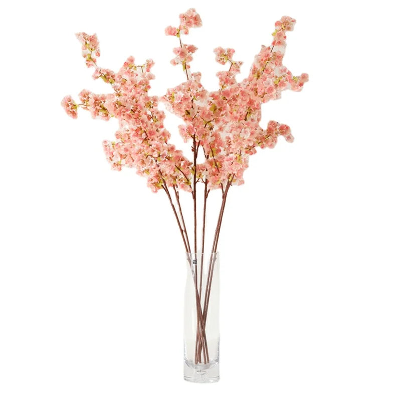 2022 New Design Artificial Cherry Blossom Silk Sakura for Wedding Centerpieces