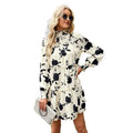 2022 Autumn New Arrival Floral Dresses Women Casual Long Sleeve Dress Sweet Elegant Dress