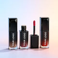 Black Lipgloss Tube Customized logo Waterproof Empty Tubes Lip Gloss Vegan Long Lasting Lipgloss Containers