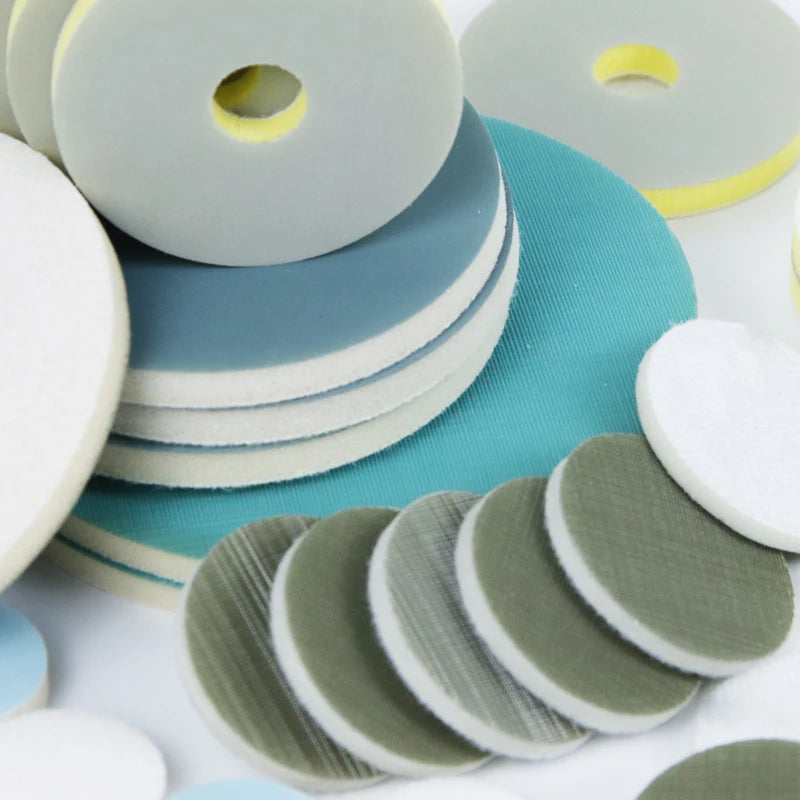 6 Inch Pyramid Back Velvet Sand Disc P5000 150mm Sponge Sandpaper Trizact Hookit Precision Grinding Foam Sandpaper