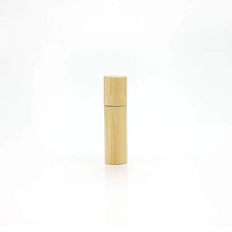2023 Professional Factory Essential Oil Glass Bottle Bamboo 5ml Dropper Roller Bottles Folk Crafts