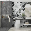 Modern Flower Design 800X2600X9MM Crystal Dry Grain Dining Living Room Interior Background Wall Sintered Stones Big Slab Tiles