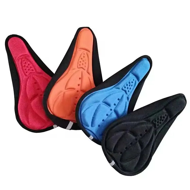 Durable Universal Bicycle Saddle Cover Soft Breathable Non-Slip Shock Absorbing Seat for Road Bikes and MTB Made of Polyester