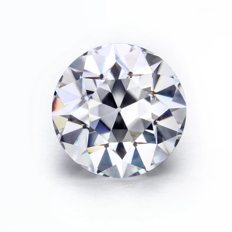 Starsgem Pure White Color 8mm Synthetic Oec Old Europe Round Cut Moissanite