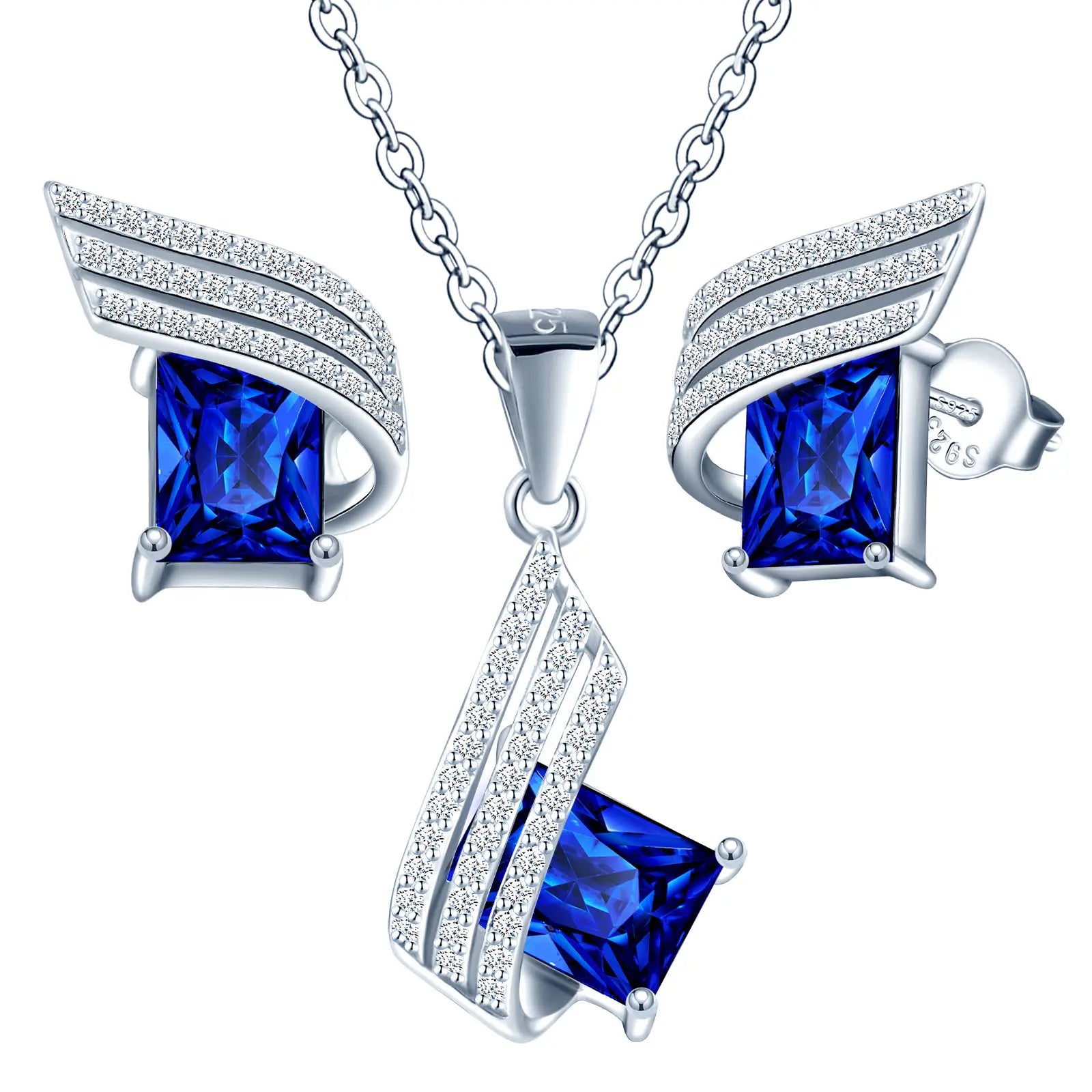 OEM Fashion Wholesale Chinese Silver 925 Jewelry Set Ladies for Party