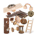 Hamsters House Scenario Decorative Wood Hamster Cage Wooden Accessories