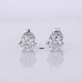 Starsgem Mossanite Earing Classic 6.5mm 1 Carat 14K Gold Screw Back 1ct Moissanite Stud Earrings