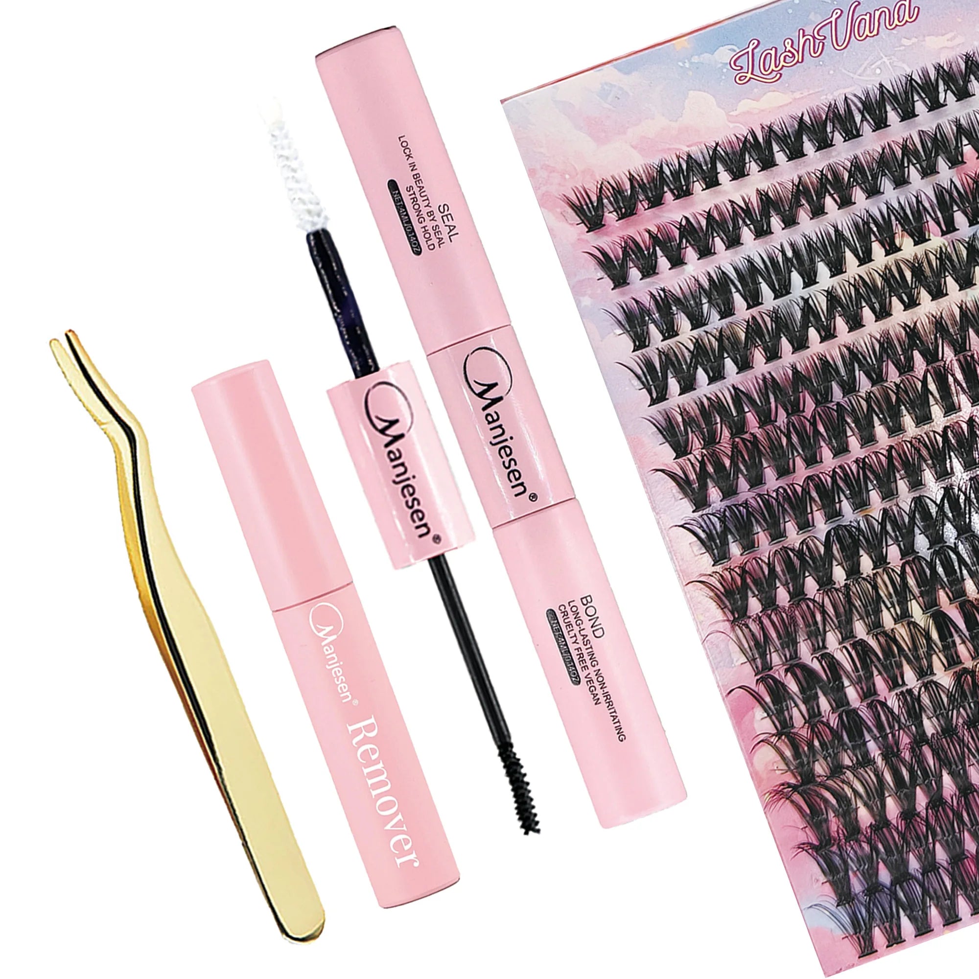 Wholesale Diy Lash Cluster Custom Eyelash Long Russian Cluster Lashes Self Grafting Cluster Segment Diy Lash Extensions Kit