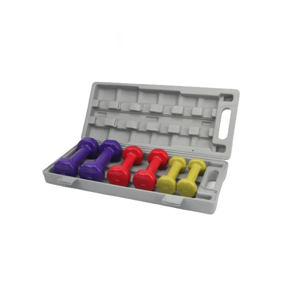 Dumbbell Set Wholesale Gym Dumbbells Factory 12 KG Vinyl Dipping Dumbbell Set