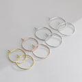15-30mm Wholesale Round Earring Findings 925 Sterling Silver Earwire Loop Earring Making Hook for Jewelry Making