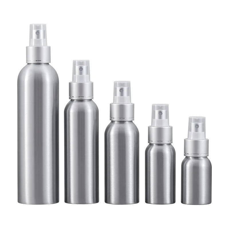 In Stock 100ml 200ml 500ml Aluminum Bottle Aluminum Cap Cosmetic Toner Packaging Bottle