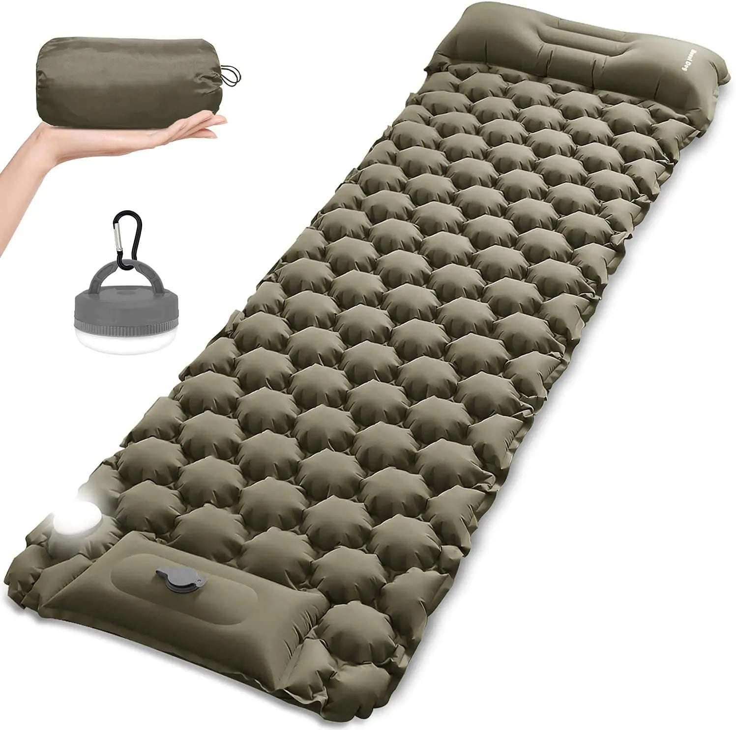 Camping Sleeping Pad Mat Ultralight Inflatable Self-inflating Pads Mat Air Mattress TPU for Camping Hiking Traveling Tent