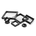 Clear PE Film Acrylic Suspension Coin Bracelet Video Box 3D Floating Frame Jewelry Display Holder Case Box Packaging for Transpo