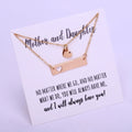 2pcs/set 100 Designs Mother's Day Gift for Mom Grandma Daughter Stainless Steel Silver 18K Gold Bar Disc Heart Jewelry Necklace