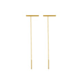Marka French Style Ins Style Earrings With Titanium Steel Earrings a Word Line Earline