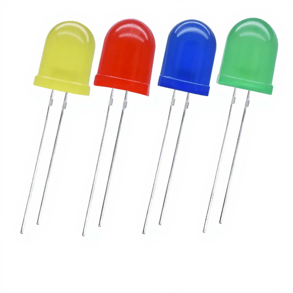 250pcs/bag Czinelight Led Manufacturer 10mm Round Color Lens Red Blue Green Yellow Uv 395nm 10mm Led Diode Forindicator Light