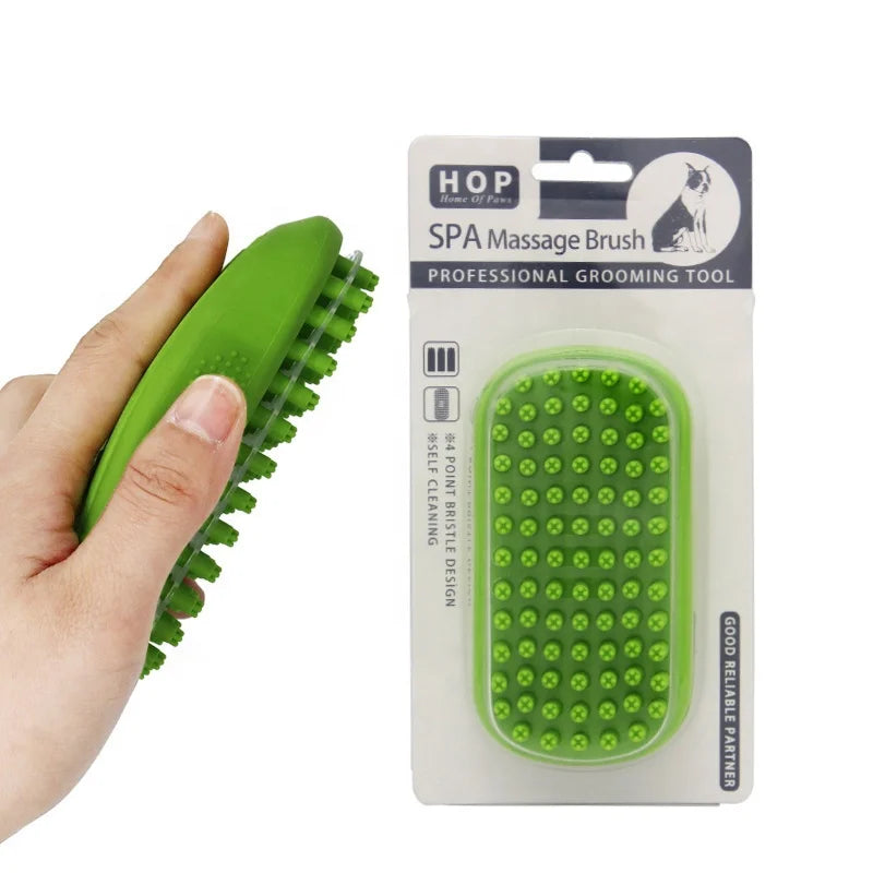 Factory Wholesale Rubber Cat Pet Shower Massage Brush Pet Dog Washing Bath Brush