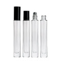 10ml Glass Bottle Stainless Steel Roller Ball Refillable Roll on Bottle Clear Glass Roll on Perfume Oil Bottle