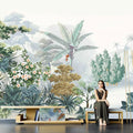 Waterproof Anti-Static Moisture-Proof Floral Mural Wallpaper 3D Southeast Asia Tropical Rainforest Designs for Home Decoration