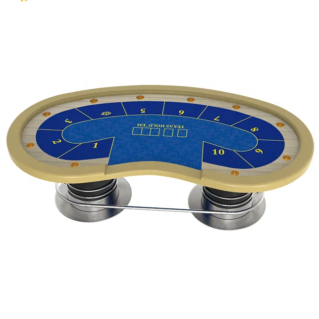 YH 96inch Luxury Texas Poker Gambling Table with Metal/Wood/Leather 260x140x78cm Custom Logo